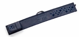 Picture of Faux Leather Lulav and Esrog Holder Scattered Fur Design Blue 52"